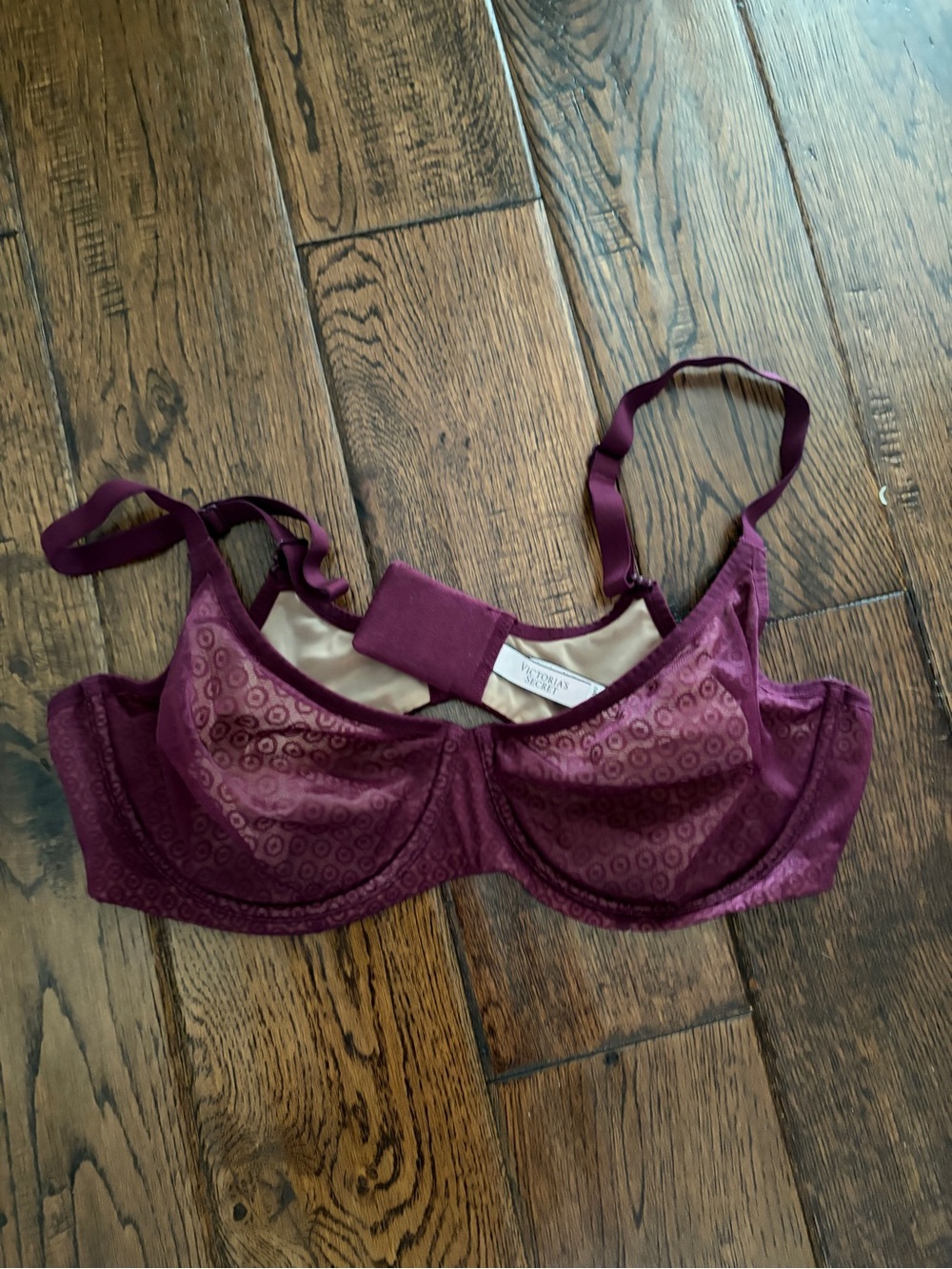 Victoria's Secret Deep Plum Lace Underwire Bra